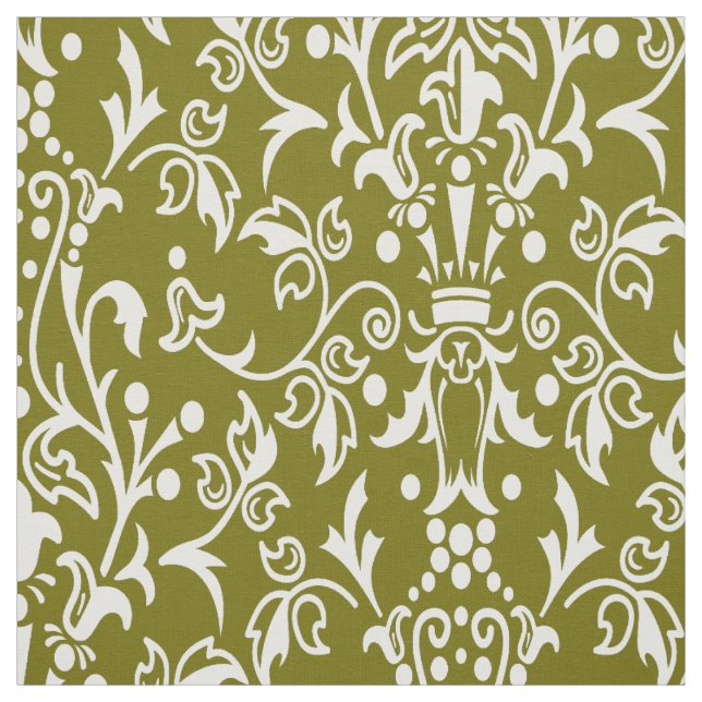 Tela Damask Olive (Retal)