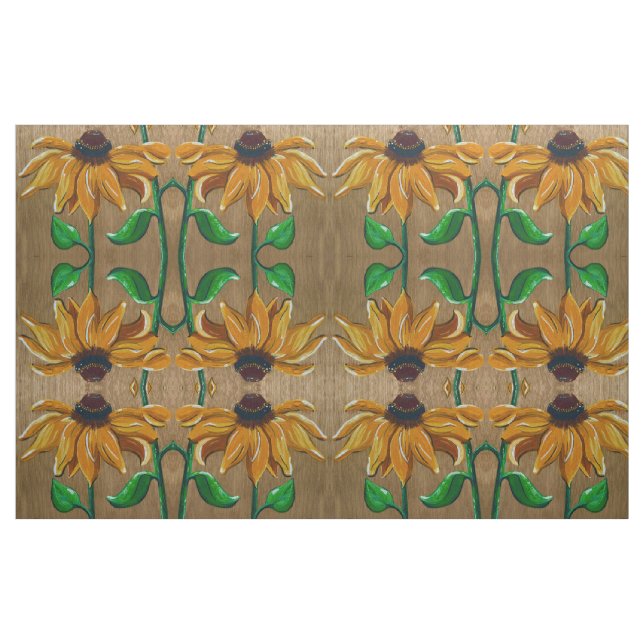 Tela Dancing Daisies Fabric ("Cuarto gordo" (fat quarter))
