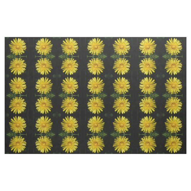 Tela Dandelion Floral Patterned Fabric ("Cuarto gordo" (fat quarter))