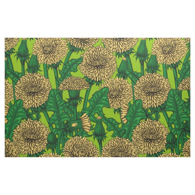 Tela Dandelions ("Cuarto gordo" (fat quarter))