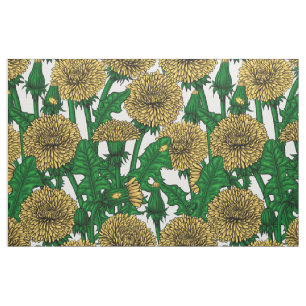 Tela Dandelions sobre blanco