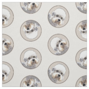 Tela Dandie Dinmont Terrier Pintura Original De Perro