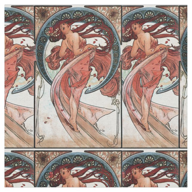 Tela Danza de Alfons Mucha 1898 (De cerca)