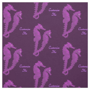Tela Danza de los Seahorses (púrpuras)