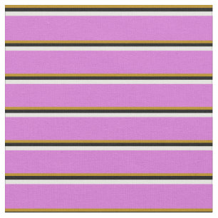 Tela Dark Goldenrod, Black, Mint Cream y Orquid