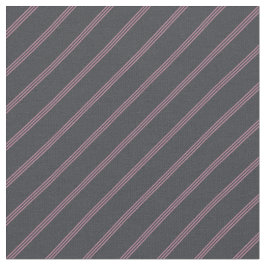 Tela Dark Grey & Pink Stripes