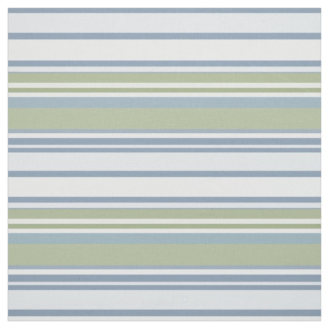 Tela Dark Pastel Blue and Spring Rain Stripes (Retal)