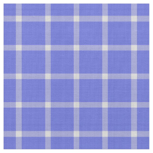 Tela Dark Periwinkle Large Plaid (De cerca)