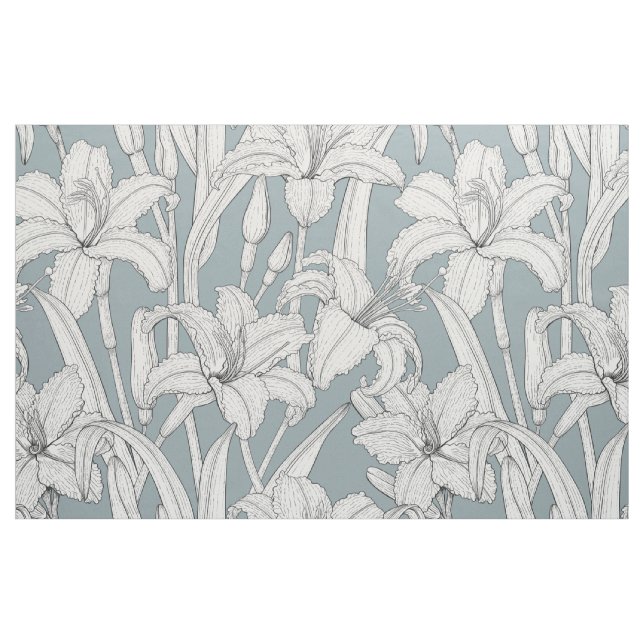 Tela Daylilies ("Cuarto gordo" (fat quarter))