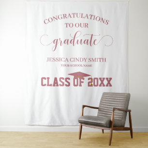 Tela de accesorios para cabina de fotos de graduac