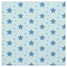 Tela de algodón azul claro con estrella náutica po