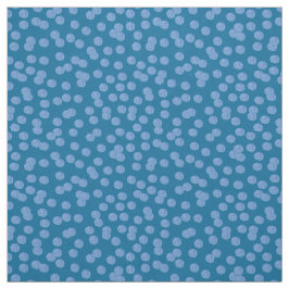 Tela de algodón azul de Pima de los lunares