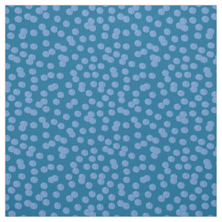 Tela de algodón azul de Pima de los lunares