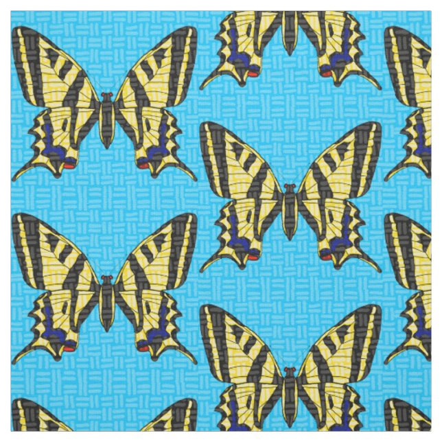 Tela de algodón cardado Swallowtail (Retal)