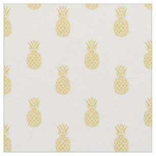 Tela de algodón de oro del modelo de la piña
