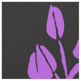 Tela de algodón de Rosa morado y negro
