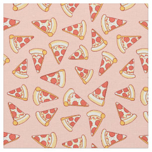 Tela de algodón del modelo del dibujo de la pizza