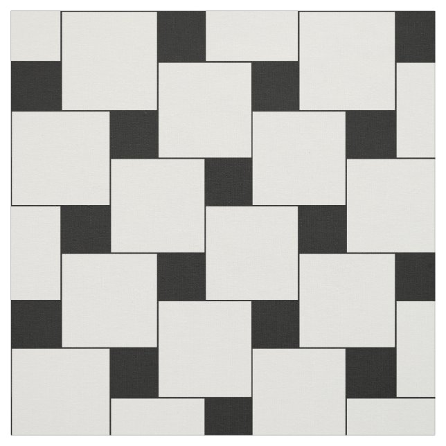 Tela de algodón impresa, patrón de mosaicos (Retal)