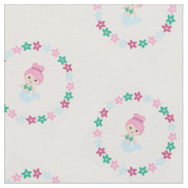 Tela de algodón linda de la sirena