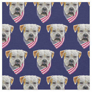 tela de algodón para perros de bulldog estadounide