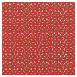 Tela de algodón peinada familia del Fox rojo