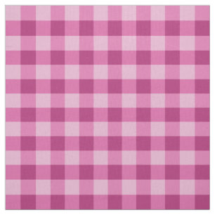 Tela de algodón Pima de cuadros gingham clásica ro