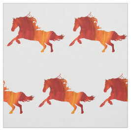 Tela de algodón Pima personalizada de caballos