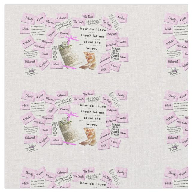 Tela de algodón rosada y blanca de la celebración (De cerca)