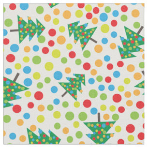 tela de árbol de navidad de arte pop