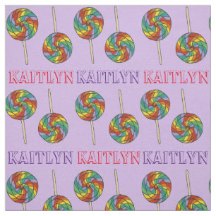 Tela de arcoiris Lollipop personalizada