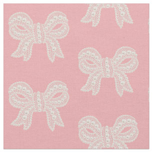 Tela de arcos rosados y blancos