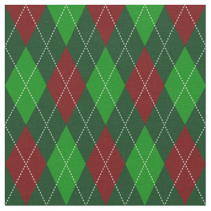 Tela de Argyle del navidad