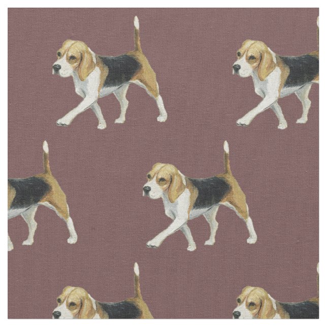 Tela de arte de perro de Beagle (De cerca)