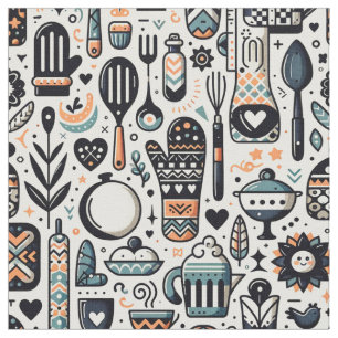 Tela de artesanía encantadora - Temática de cocina