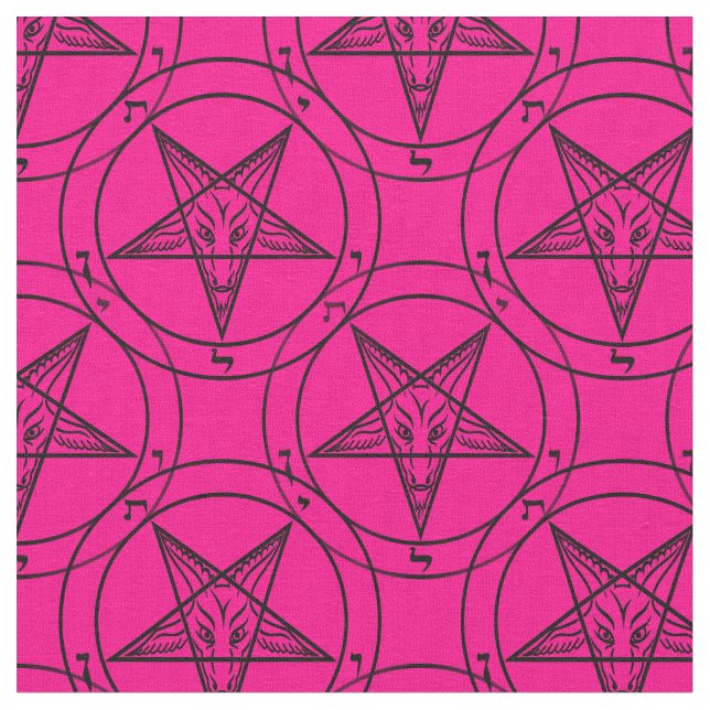 tela de bafometa rosa (De cerca)