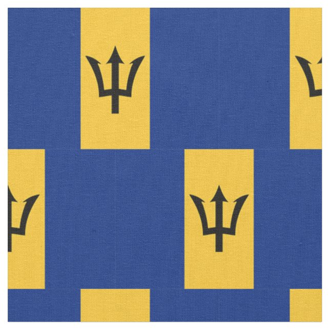 tela de bandera de Barbados (De cerca)