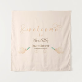 Tela de bebé paloma adorable para baby shower