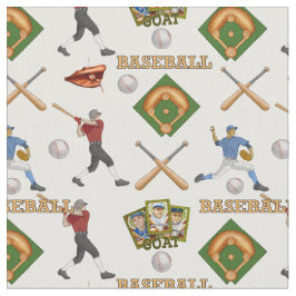 Tela De Béisbol Con Jugadores En Acción