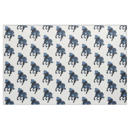 Tela de caballo azul