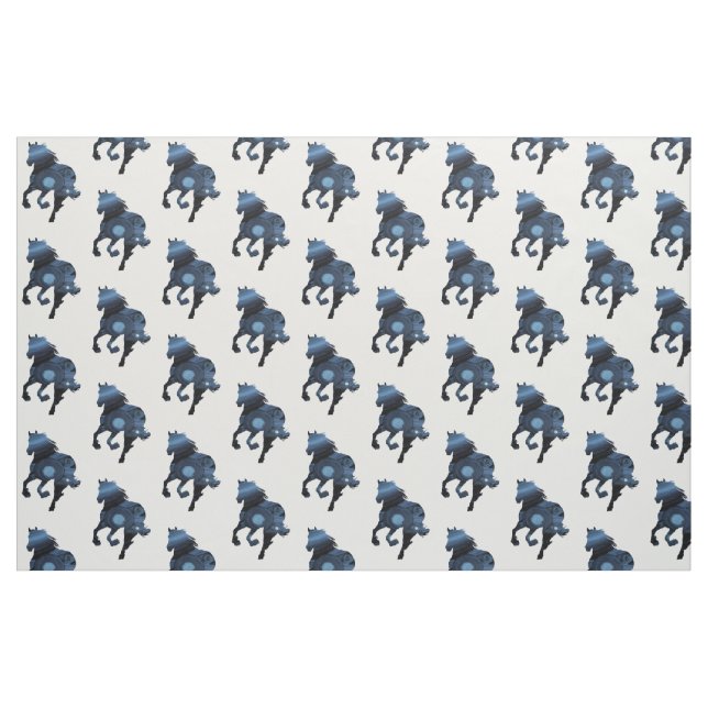 Tela de caballo azul ("Cuarto gordo" (fat quarter))