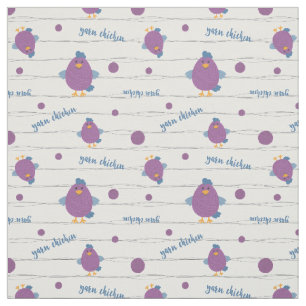 Tela de campeón de pollo morado y azul