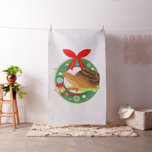 tela de caracol de navidad