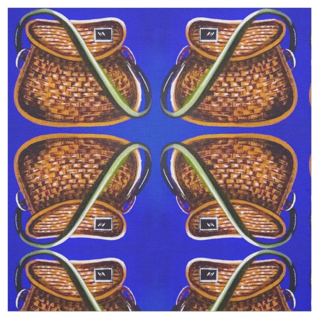 Tela de cesta de pesca de época (Retal)