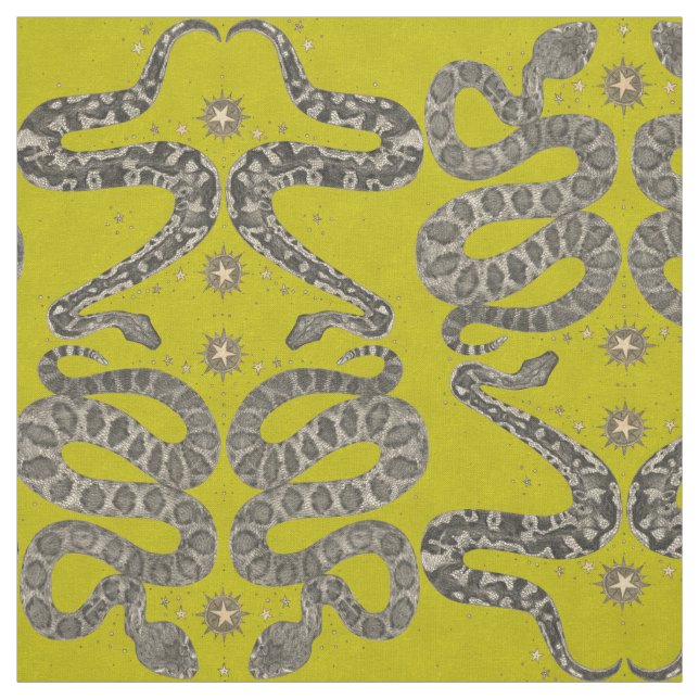 tela de chartreuse de serpientes celestiales (Retal)