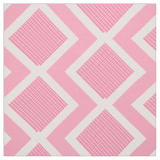 Tela de Chevron con argla rosa y blanca