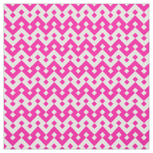 Tela de Chevrons rosa y blanco negrita geométrica