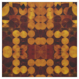 Tela de círculo abstracto de oro y marrón