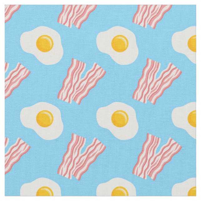 Tela de cocina de tocino y huevos (De cerca)
