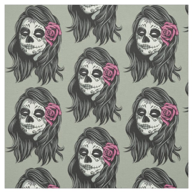 Tela de color de mujer zombie personalizado (Retal)