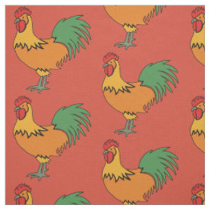 Tela de color personalizado de gallo